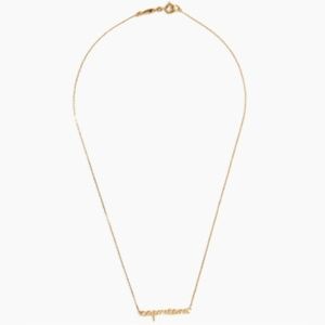 Madewell Vermeil Gold Sterling Capricorn Necklace